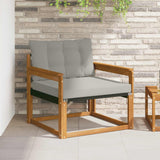 vidaXL Buiten bank set Massief Acaciahout en Textilene Naturel