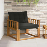 vidaXL Buiten bank set Massief Acaciahout en Textilene Naturel