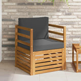vidaXL Outdoor Sofa Solid Acacia Wood Natural