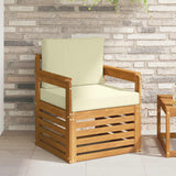vidaXL Outdoor Sofa Solid Acacia Wood Natural