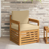 vidaXL Outdoor Sofa Solid Acacia Wood Natural