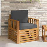 vidaXL Outdoor Sofa Solid Acacia Wood Natural