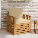 vidaXL Outdoor Sofa Solid Acacia Wood Natural