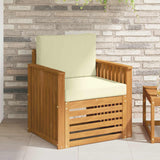 vidaXL Outdoor Sofa Solid Acacia Wood Natural