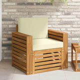 vidaXL Outdoor Sofa Solid Acacia Wood Natural
