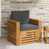 vidaXL Outdoor Sofa Solid Acacia Wood Natural