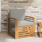 vidaXL Outdoor Sofa Solid Acacia Wood Natural