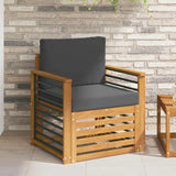 vidaXL Outdoor Sofa Solid Acacia Wood Natural