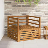 vidaXL Buiten bank set Massief Acacia Hout en Polyester Naturel