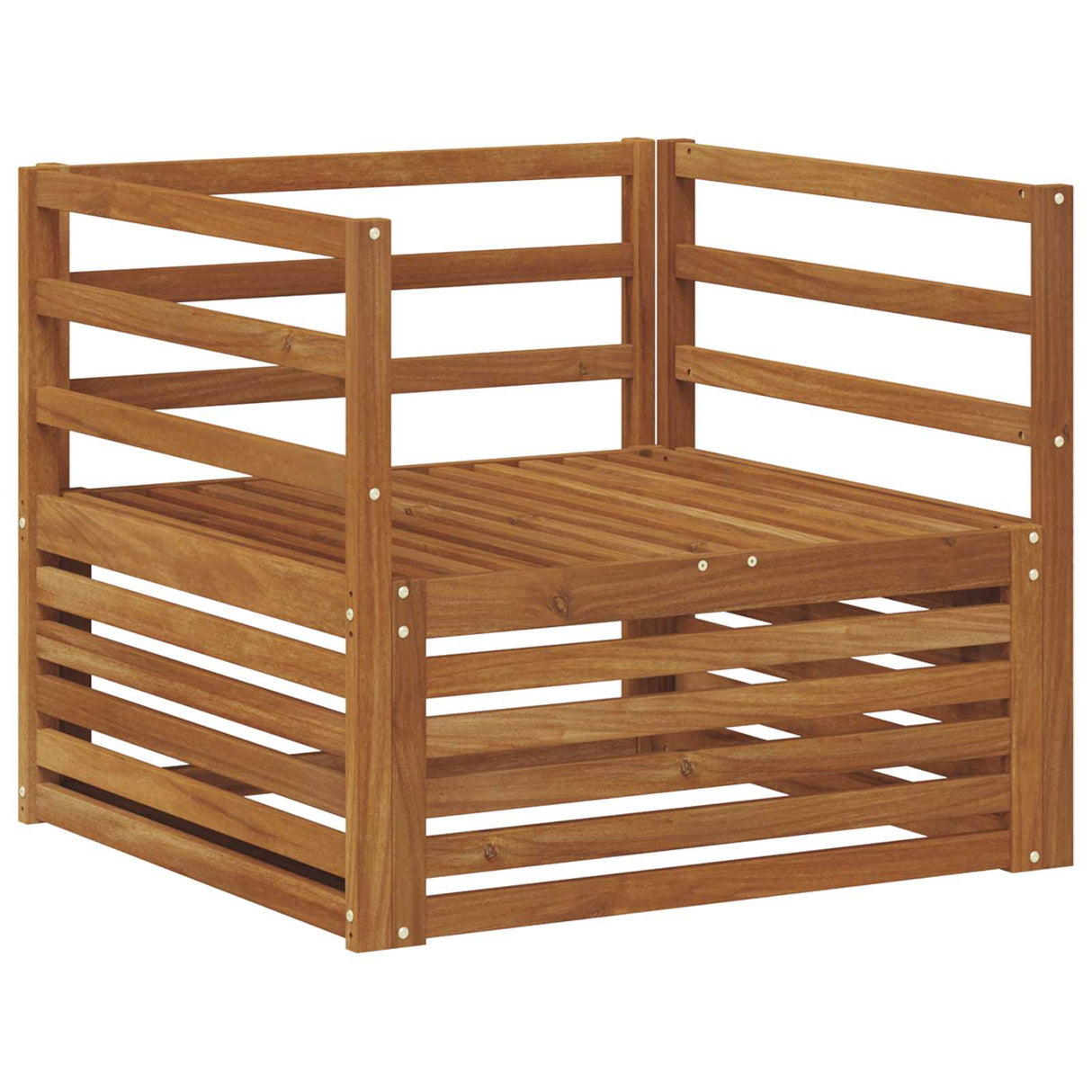 vidaXL Buiten bank set Massief Acacia Hout en Polyester Naturel