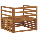 vidaXL Buiten bank set Massief Acacia Hout en Polyester Naturel