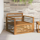 vidaXL Buiten bank set Massief Acacia Hout en Polyester Naturel