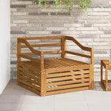vidaXL Buiten bank set Massief Acacia Hout en Polyester Naturel