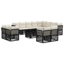 vidaXL Tuinbank Set 13 pcs poly rattan