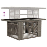 vidaXL Tuinbank Set 8 st Zwart en Crème Wit poly rattan