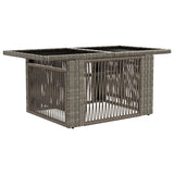 vidaXL Tuinbank Set 9 st Zwart en Crème Wit poly rattan