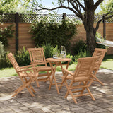 vidaXL 3-Piece Garden Dining Set Brown Solid Teak Wood