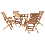 vidaXL 3-Piece Garden Dining Set Brown Solid Teak Wood