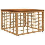 vidaXL Buiten bank set 8 st Zwart en Donker Grijs poly rattan