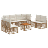 vidaXL Buiten bank set Zwart Polyester