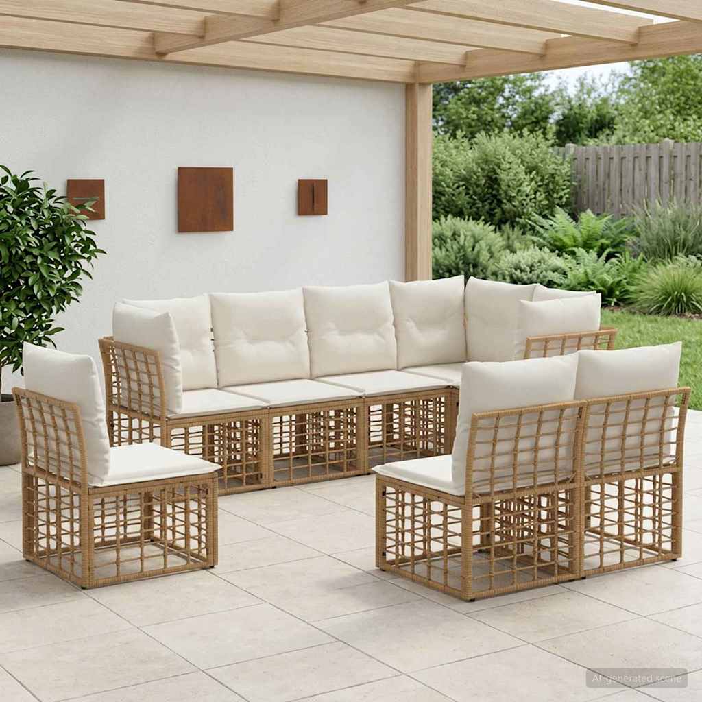 vidaXL Buiten bank set Zwart Polyester