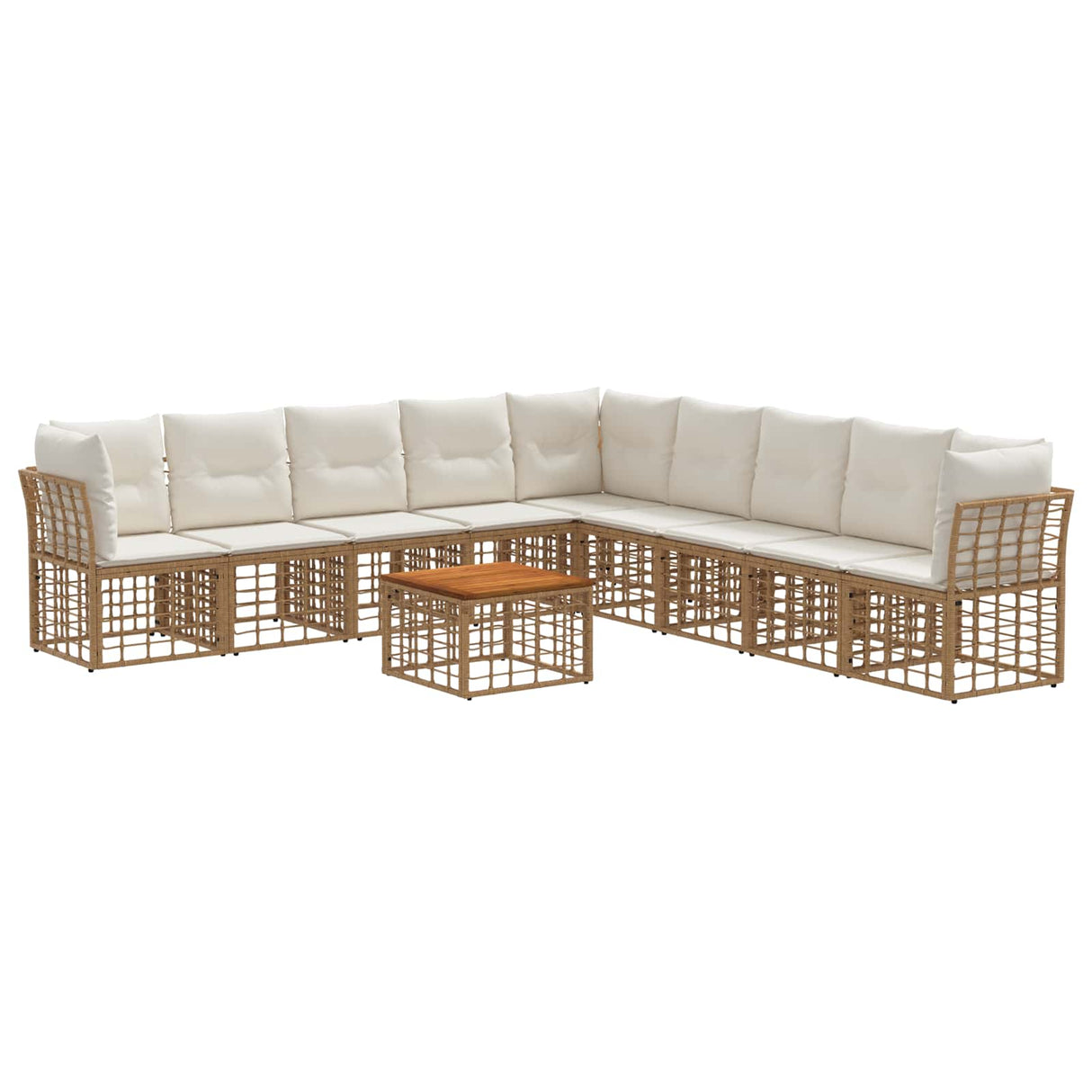 vidaXL Buiten bank set Zwart Polyester