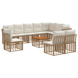 vidaXL Buiten bank set Zwart Polyester