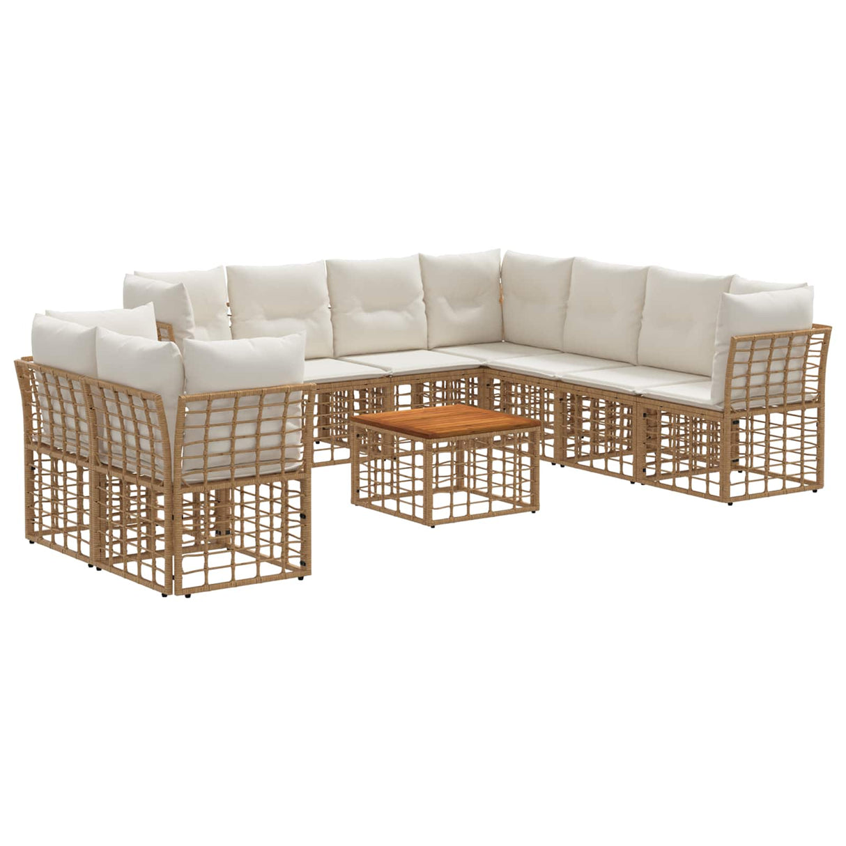 vidaXL Buiten bank set Zwart Polyester