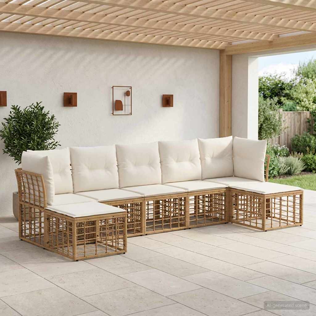 vidaXL Buiten bank set Zwart Polyester