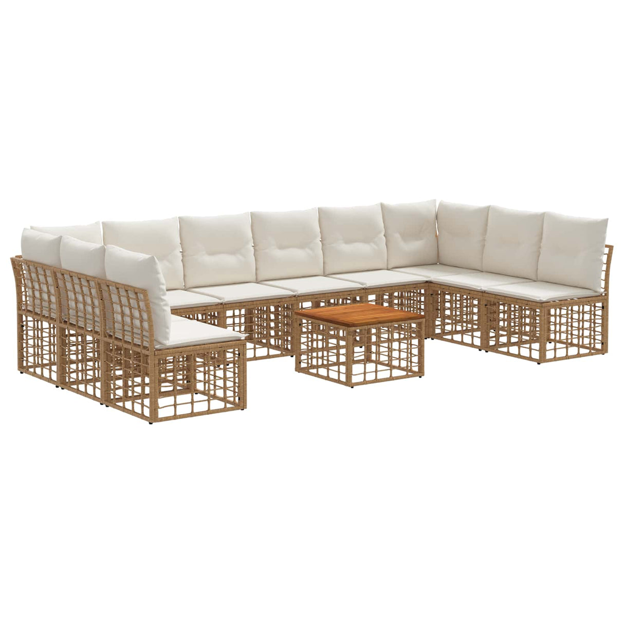 vidaXL Buiten bank set Zwart Polyester