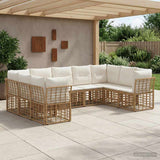 vidaXL Buiten bank set Zwart en Donker Grijs Polyester