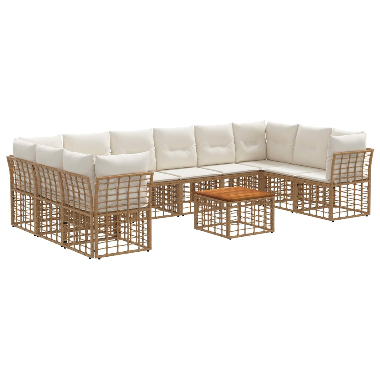 vidaXL Buiten bank set Zwart en Donker Grijs Polyester