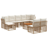 vidaXL Buiten bank set Zwart en Donker Grijs Polyester