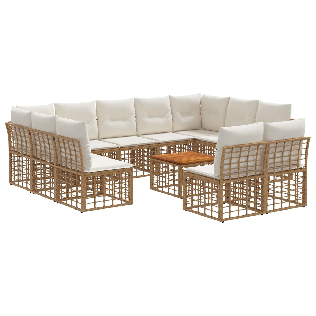 vidaXL Buiten bank set Zwart en Donker Grijs Polyester