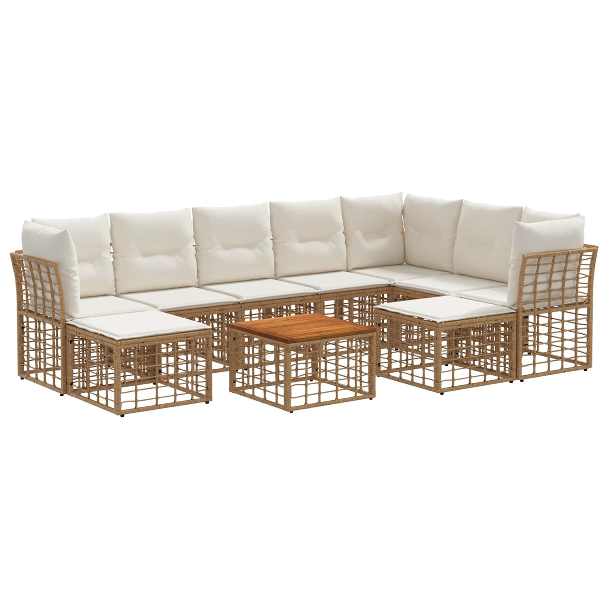 vidaXL Buiten bank set Zwart en Donker Grijs Polyester