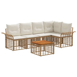 vidaXL Buiten bank set 5 pcs Zwart en Donker Grijs Polyester