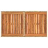 vidaXL Tuinbank Set 11 st Zwart en Donkergrijs poly rattan