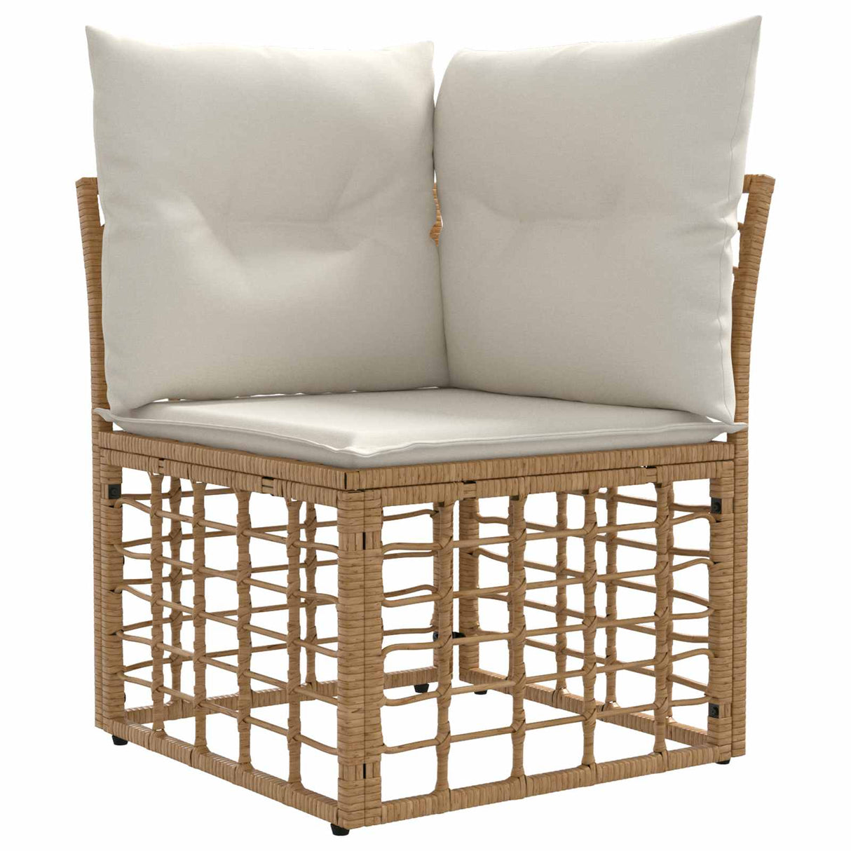 vidaXL Tuinbank Set 7 st Zwart en Donkergrijs poly rattan