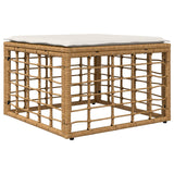 vidaXL Tuinbank Set 8 st Zwart en Donkergrijs poly rattan