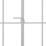 vidaXL Tuinhek met palen 48 pcs 95 x 30 cm Mesh Gegalvaniseerd staal