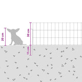 vidaXL Tuinhek met palen 48 pcs 95 x 30 cm Mesh Gegalvaniseerd staal