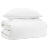 vidaXL Deken Set met kussen Wit 135 x 200 cm Katoen, Bamboe, Polyester