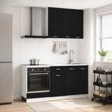 vidaXL Keukenblok LYON 5 pcs Wit Bewerkt hout