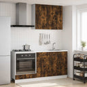 vidaXL Keukenblok KALMAR 5 pcs Wit Bewerkt hout