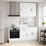 vidaXL Kitchen Unit LUCCA 5 pcs Engineered Wood White
