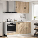 vidaXL Kitchen Unit LUCCA 5 pcs Engineered Wood White
