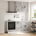 vidaXL Kitchen Unit LUCCA 5 pcs Engineered Wood White