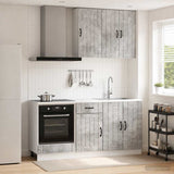 vidaXL Kitchen Unit LUCCA 5 pcs Engineered Wood White