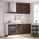 vidaXL Kitchen Unit LUCCA 5 pcs Engineered Wood White