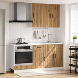 vidaXL Kitchen Unit LUCCA 5 pcs Engineered Wood White